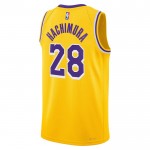 Maillot NBA Los Angeles Lakers Rui Hachimura 28 Nike 2022-23 Icon Edition Or Swingman - Homme